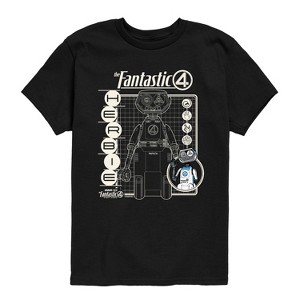 Boys' - Marvel - Fantastic Four Herbie Blueprint Short Sleeve Graphic T-Shirt - 1 of 4