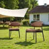 Luck Live 2 piece set of courtyard dining chairs, available in a variety of colors. - 3 of 4