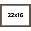 PosterPalooza | Elegant Brown Picture Frame - UV Acrylic, Backing Board, Hanging Hardware Included - 2 of 4