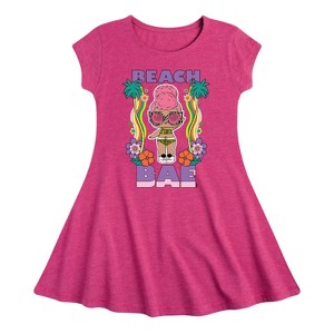 Girls' - LOL Surprise! - Groovy Beach Babe Fit & Flair Cap Sleeve Dress - 1 of 3