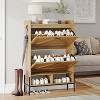 Shoe Cabinet,Shoe Rack with 2 Flip Drawers,Freestanding Shoe Storage Cabinet for Entryway,Shoe Rack for Door Entrance,Holds up to 24 Pairs of Shoes - 4 of 4