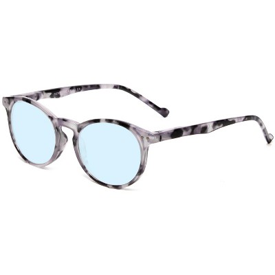 Calabria MDR8003 Designer Blue Light Eyeglasses Ladies Grey Tortoise Black 47 mm