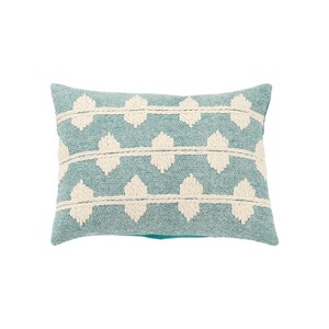 14"x20" Oversize Diamond Lumbar Throw Pillow Cover - Rizzy Home - 1 of 4