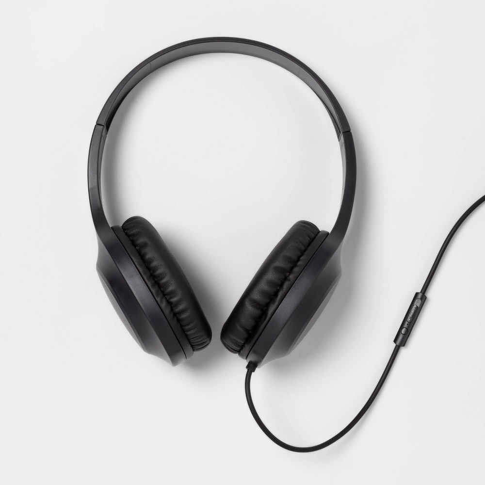 Photos - Headphones Wired On-Ear  - heyday™ Black