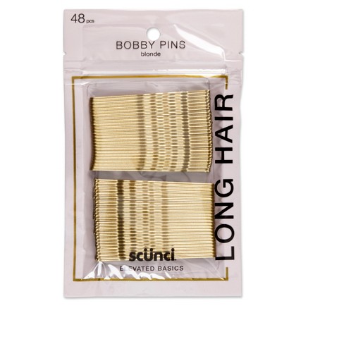 Conair Scunci Extra Long Bobby Pins Blonde 48pk Target