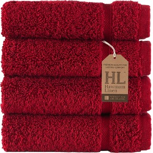 Hawmam Linen Washcloth Linen Set Original Turkish Cotton, Hotel Quality for Maximum Softness & Absorbency Face Towels for Hand, Kitchen & Cleaning - 1 of 4