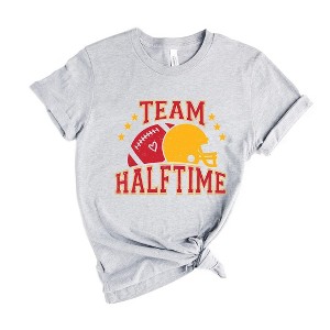 Simply Sage Market Women's Team Halftime Distressed - Red Short Sleeve Graphic Tee - 1 of 4