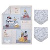 Disney Mickey and Friends Blue, Oatmeal, and Red 3 Piece Nursery Mini Crib Bedding Set - Comforter and Two Fitted Mini Crib Sheets - 4 of 4