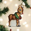 Old World Christmas 3.75 In Rudolph The Red-Nosed Reindeer Ornament Wreath Tree Ornaments - 3 of 3