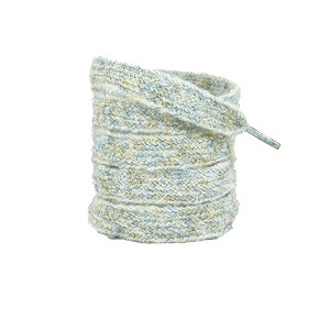 INSPIRE CHIC Flat Fluffy Colorful Mixed Color Mohair Widened Fashion Plush Retro Shoe Laces for Sneakers 2 Pairs - 1 of 4