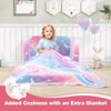 Infans 2-in-1 Kids Couch Folding Toddler Chair with Blanket Gift for 3+ Kids Rainbow - 4 of 4