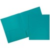 JAM 6pk POP 2 Pocket School Presentation Plastic Folders Fashion Colors: Multicolor, 100 Sheet Capacity, Internal Pockets - 3 of 4