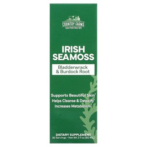 COUNTRY FARMS Irish Sea Moss Liquid, Supports Beautiful Skin, Cleans and Detoxify, Immune Support, Promotes Healthy Gut, Promotes Natural Energy - 1 of 4