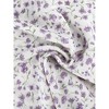 Allegra K Women's Ruffle Collar Long Sleeve Floral Printed Peasant Tops - 4 of 4