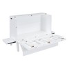 PAGED Modern Wooden Murphy Bed, Full Size Bed Frame with 2 Movable Shelves and USB Port, Platform Bed for Small Room, Space-Saving - 4 of 4