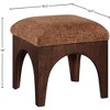 Meridian Furniture,Lawson Chenille Fabric Upholstered Ottoman - 4 of 4