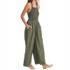 Women's Smocked Halter Jumpsuit - MIOU MUSE - 3 of 3