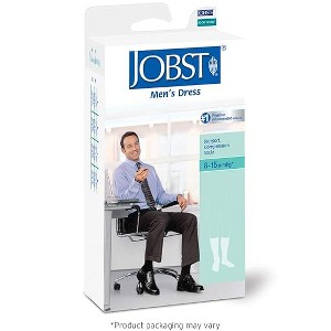 Jobst Supportwear Men Knee High Socks Compression 8-15 Small Black - 1 of 3