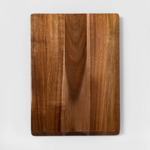 13"x18" Acacia Wood Nonslip Serving and Cutting Board - Made By Design™ - image 1 of 2