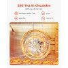 VEVOR Food Dehydrator Machine, 6 Stainless Steel Trays, 400W Electric Food Dryer with Adjustable Temperature & 24-Hour Timer, Freeze Dryer, Silver - 3 of 4