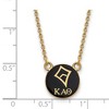 Black Bow Jewelry 14k Yellow Gold Plated Sterling Silver Kappa Alpha Theta Greek Life Necklace 18 Inch - image 3 of 4