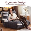 Itopfox Large Memory Foam Bean Bag Chair for Adults - Ultra-Soft Corduroy, High-Rebound Support, Anti-Slip Base, Perfect for Reading, Gaming Bedroom - 3 of 4