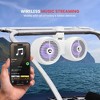 Pyle 6.5'' Marine Wakeboard Bluetooth Speaker System with LED Lights, Waterproof, 200 Watt - 2 of 4