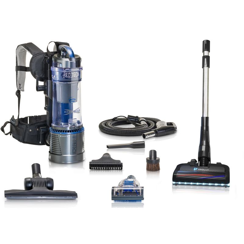 Prolux 2.0 Lightweight  Bagless Backpack Vacuum w/ Electric Powerhead Kit and 5 YR Warranty, 2 of 9