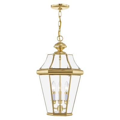 Livex Lighting Georgetown 3 - Light Pendant In Polished Brass : Target