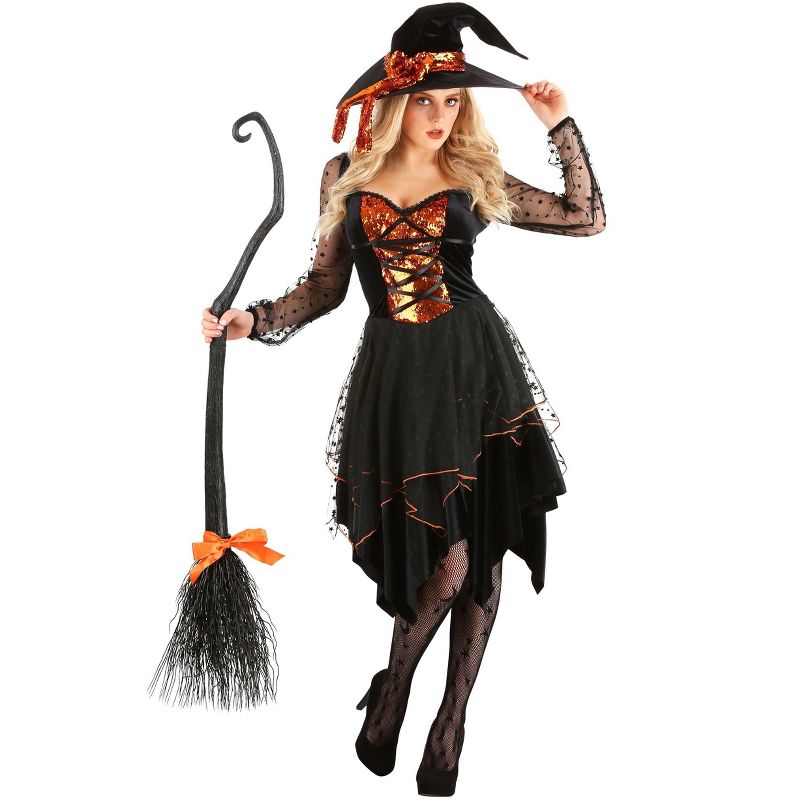 HalloweenCostumes.com Women's Starlit Witch Costume, 3 of 4