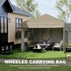 10x10 Easy Pop Up Canopy Tent, Commercial Instant Canopy, Patio Shade with 3 Sidewalls, Quick Setup for Outdoor Use - 2 of 4