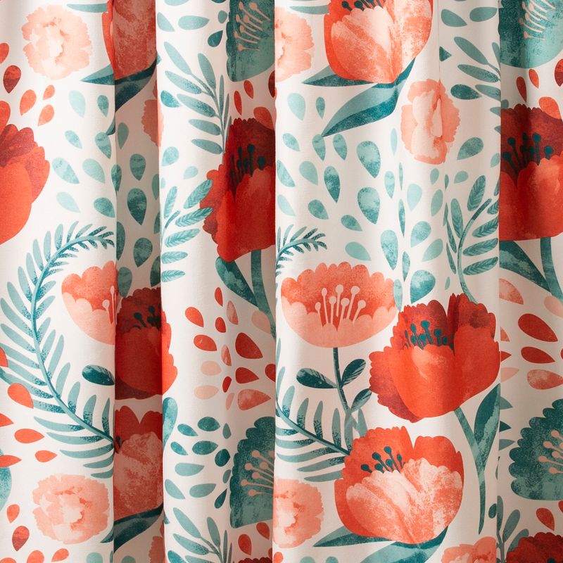 Poppy Garden Shower Curtain - Lush Décor, 4 of 13