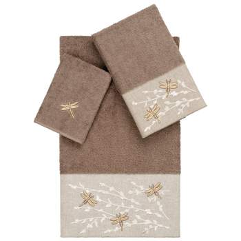 Set of 3 Braelyn Embroidered Towels - Linum Home Textiles