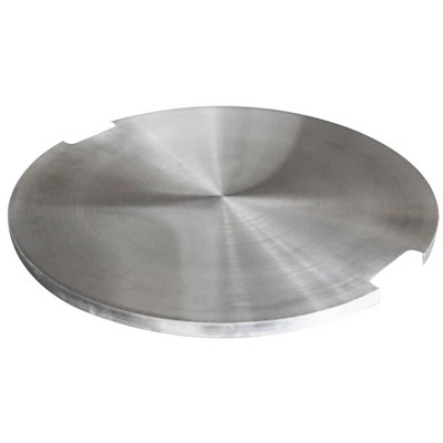 Metropolis Round Stainless Steel Lid for Outdoor Fire Pit - Elementi