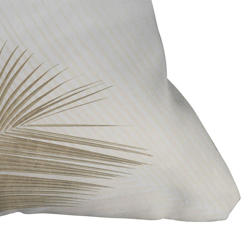 16&#34;x16&#34; Gale Switzer Palm Leaf Synchronicity Square Throw Pillow Gold - Deny Designs, 4 of 6