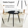 ORRD Modern 3-Piece Patio Set: 17.7" Anti-Spill Round Coffee Table & 2 Rattan Swivel Chairs for Outdoor Balcony, Garden Conversation Area - 2 of 4
