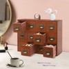 YIYIBYUS 12 Drawers Storage Cabinet, Wooden Desktop Medicine Organizer Cabinet - 2 of 4