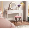 Gulches 5-Drawer Computer Desk, Study Writing Table with Reversible Drawer Cabinet - 2 of 4