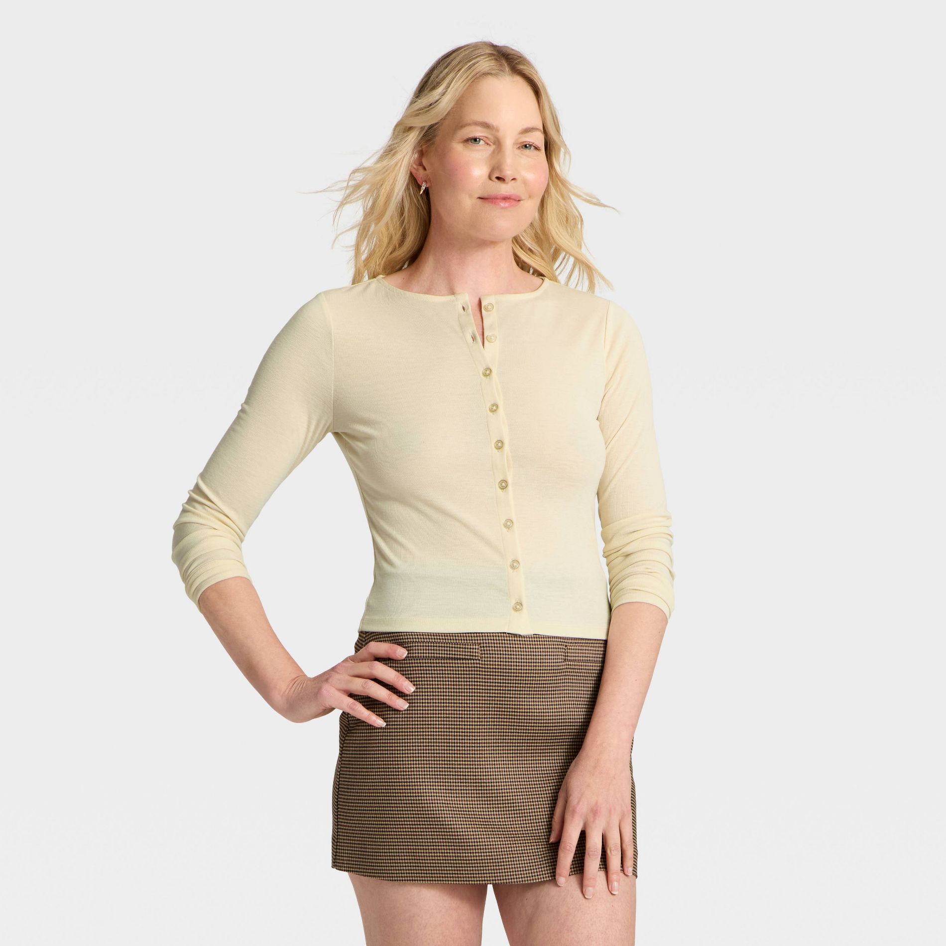 Women's Long Sleeve Knit Cardigan - A New Day™