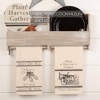 Sawyer Mill Charcoal Plow & Corn Muslin Unbleached Natural Tea Towel Set of 2 19x28 - 4 of 4