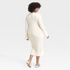 Women's Bell Long Sleeve Midi Sweater Dress - A New Day™ - 2 of 3