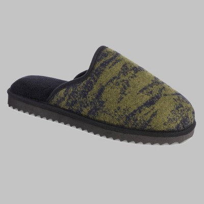 Isotoner Men's Cooper Waffle Knit & Camo Scuff Slippers