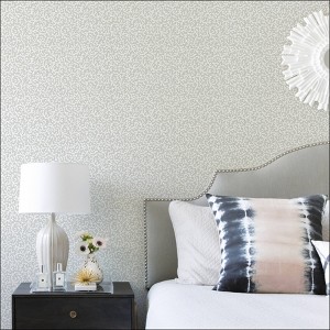RoomMates Waverly Savoy Gray Peel and Stick 1pc Wallpaper - 1 of 4