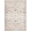 Machine Washable Rugs Vintage Floral Low Pile Non-Slip Carpet Soft Bedroom Living Room Office Dining Room Rug - 3 of 4