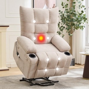 Power Lift Recliner Chair for Elderly,Electric Massage & Heat Recliner with 45° Assist Stand - 1 of 4