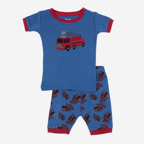 Leveret Kids Two Piece Cotton Short Pajamas Fire Truck 8 Year - image 1 of 4