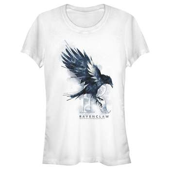 Juniors Womens Harry Potter Ravenclaw Bird Watercolor T-Shirt