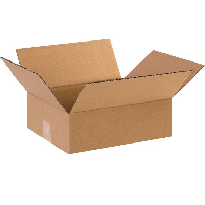 The Packaging Wholesalers 12 x 10 x 4 Shipping Boxes ECT Rated Kraft 121004