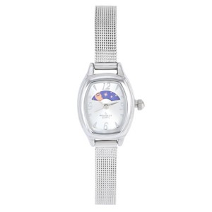 Peugeot Women's Silver Dial Sun Moon Watch 30x20mm Mesh Bracelet - 1 of 4