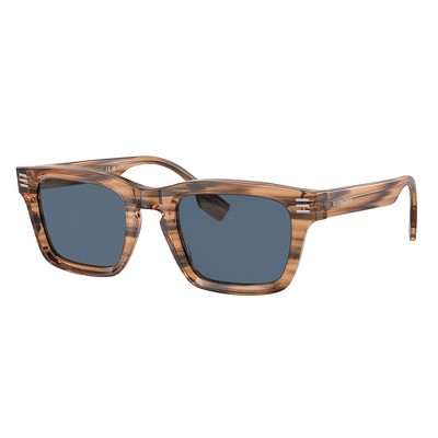 Burberry BE 4403 409680 Mens Rectangular Sunglasses Brown 51mm